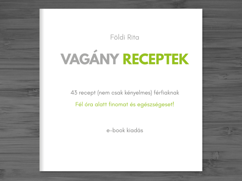 Vagány Receptek e-book oldala