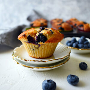 Cukormentes áfonyás muffin