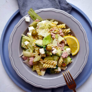 tonhalas tésztasaláta diétás