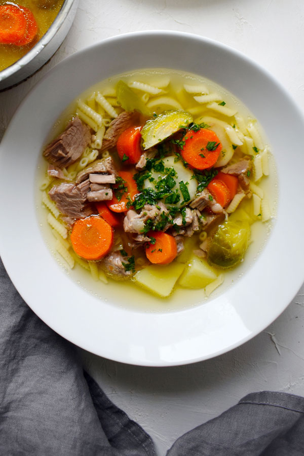 marhahúsleves recept