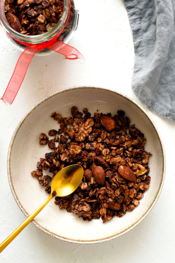 csokis granola házilag