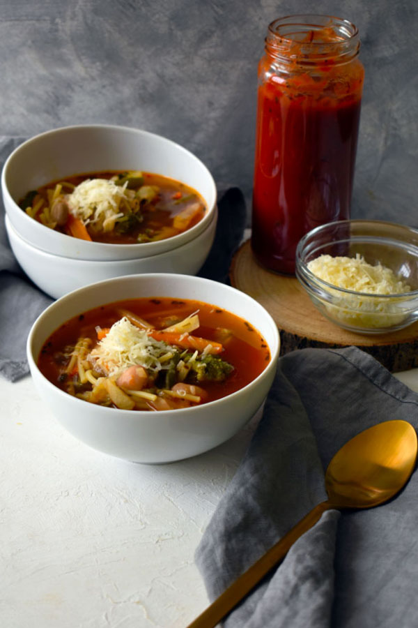 minestrone leves recept