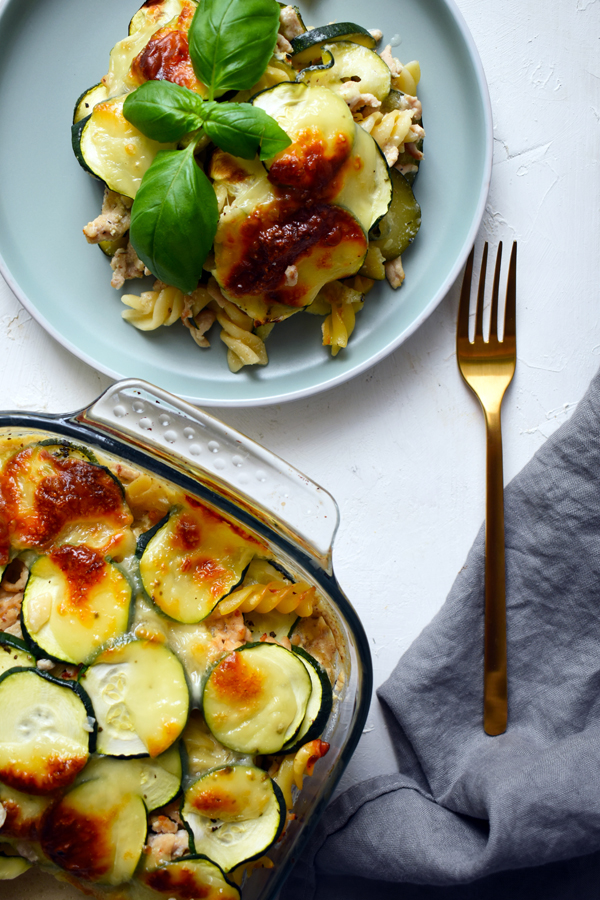 Tejszínes rakott cukkini recept