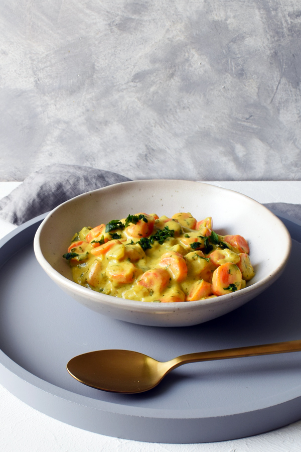 répafőzelék curry-vel