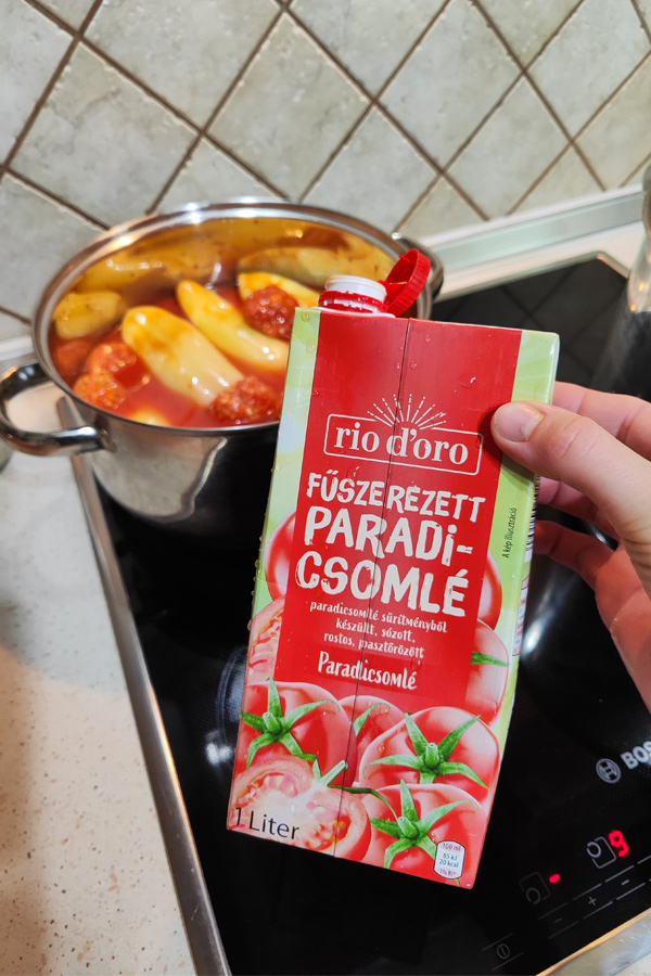 töltött paprika főzése