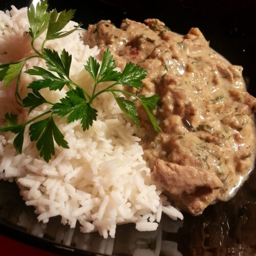 tárkonyos sertésragu