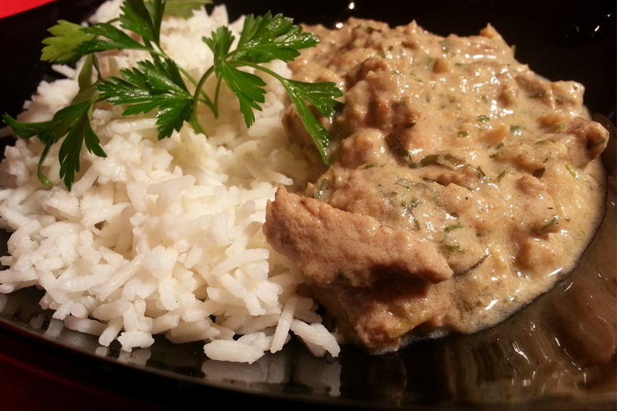 Tárkonyos sertésragu zellerrel és római köménnyel