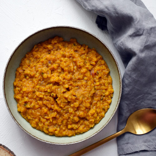 egészséges főzelék vöröslencséből