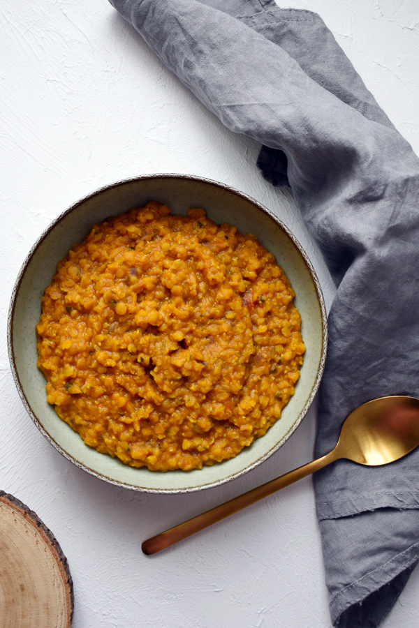 egészséges főzelék vöröslencséből