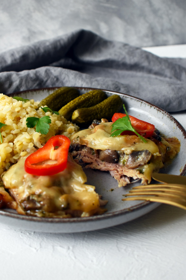 karaj szelet gombás szósszal