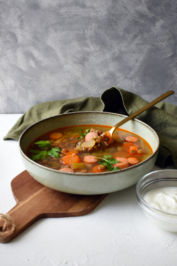 lencseleves virslivel