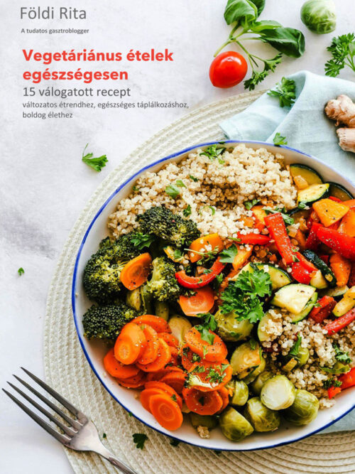 Vegetáriánus ételek egészségesen borító