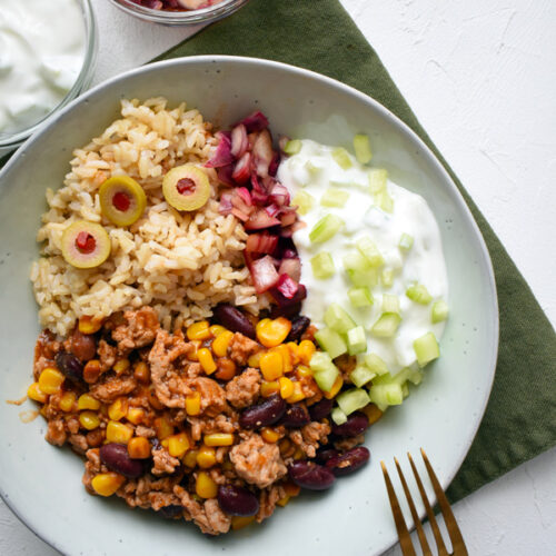 egészséges burrito tál